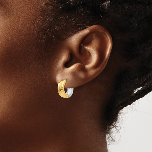 Textured Hoop Earrings — photo set