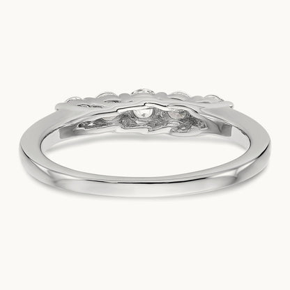 5-Stone Diamond Band, 14K White Gold