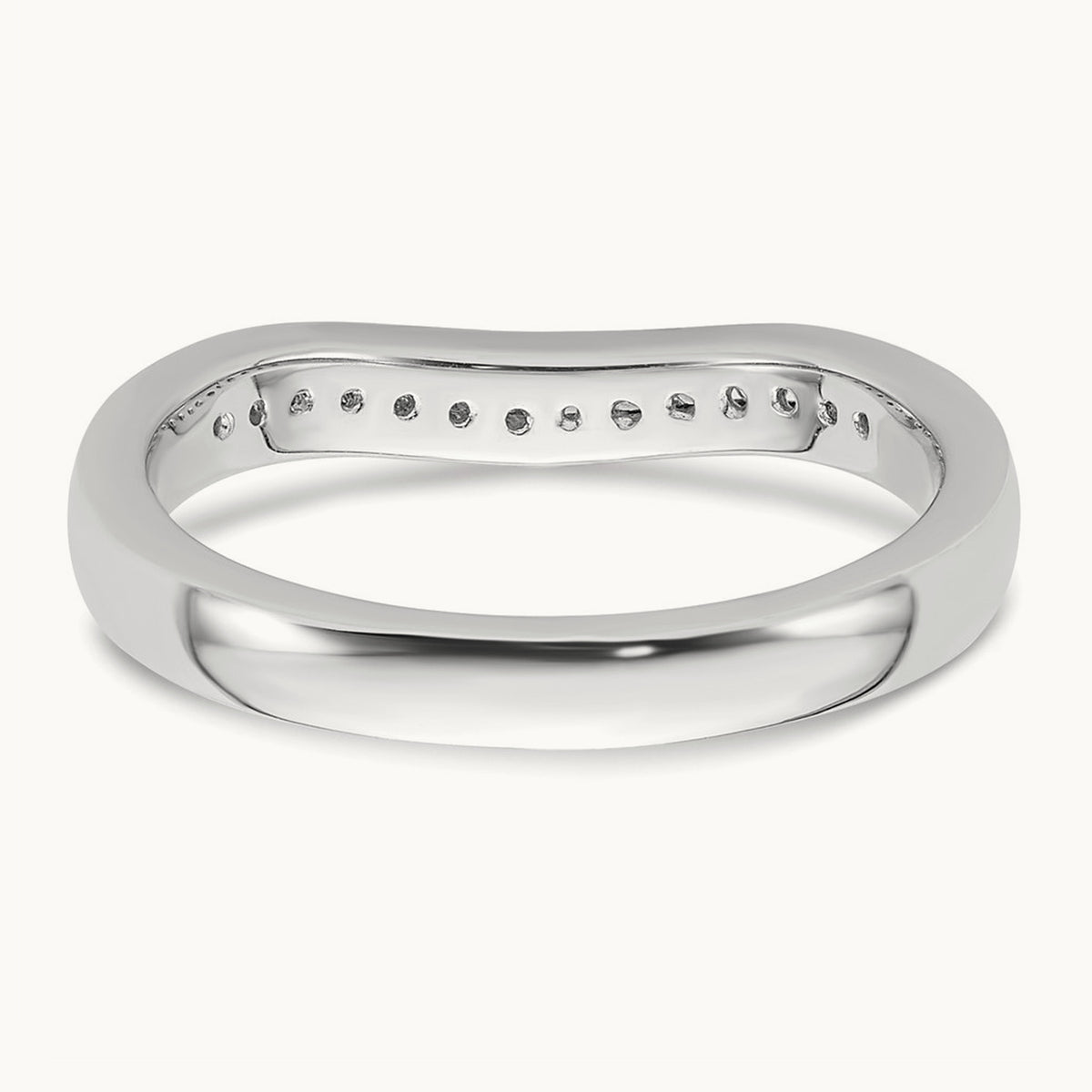 Diamond Wedding Band, 14K White Gold