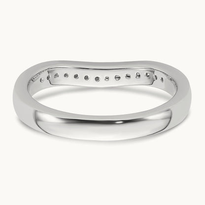 Diamond Wedding Band, 14K White Gold