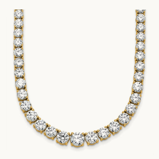 Graduated Tennis Necklace, 28.50 ct tw Lab-Grown Diamond