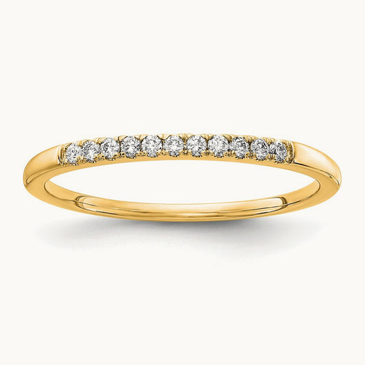 Wedding Band, 0.10-5.25 ct tw Lab-Grown Diamond — 1/10 ct · VS/SI (Great), 14K Yellow Gold