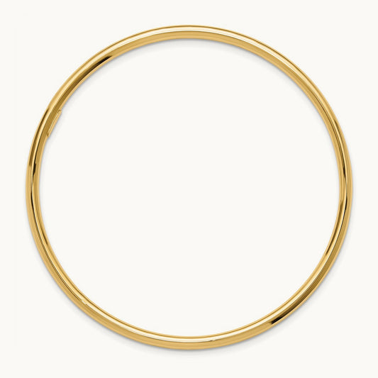 Polished Slip On Bangle — 14K Yellow Gold