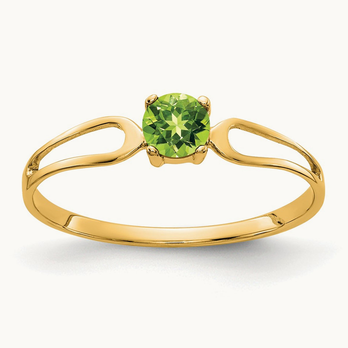 Peridot Ring — 14K Yellow Gold