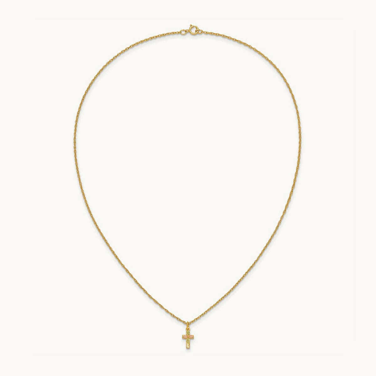 Black Hills Gold Cross Necklace