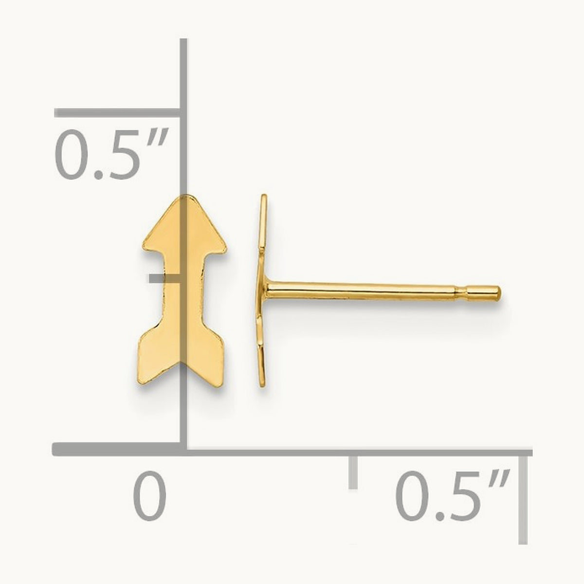 Polished Arrow Post Earrings — photo set
