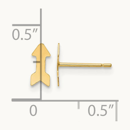 Polished Arrow Post Earrings — photo set