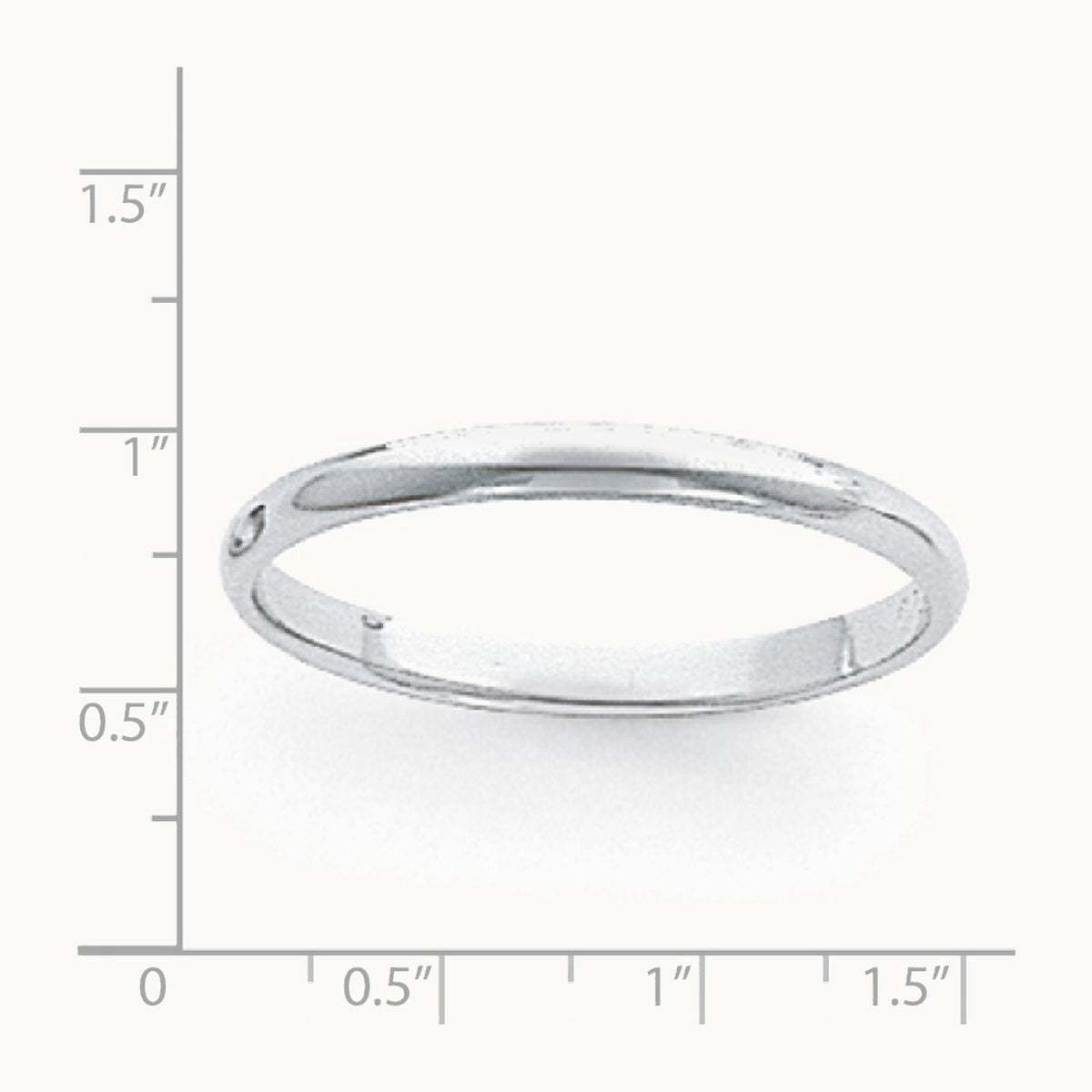 Half-Round Featherweight Band — 3mm