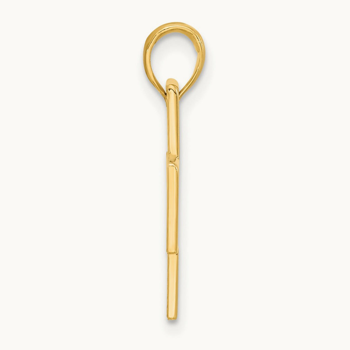 Polished Cross Pendant, 14K