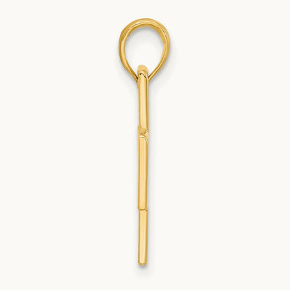 Polished Cross Pendant, 14K