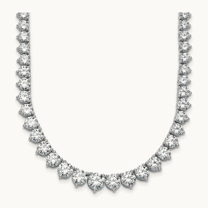 Graduated Tennis Necklace, 25.50 ct tw Lab-Grown Diamond
