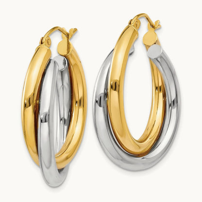 Double Hoop Earrings — photo set