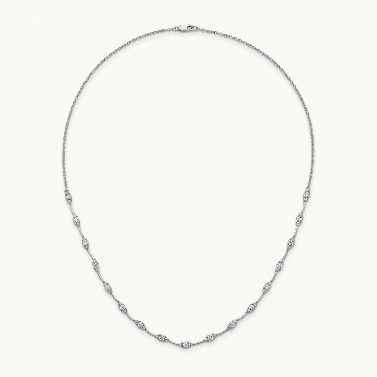 Fashion Tennis Necklace, 2.00 ct tw Lab-Grown Diamond