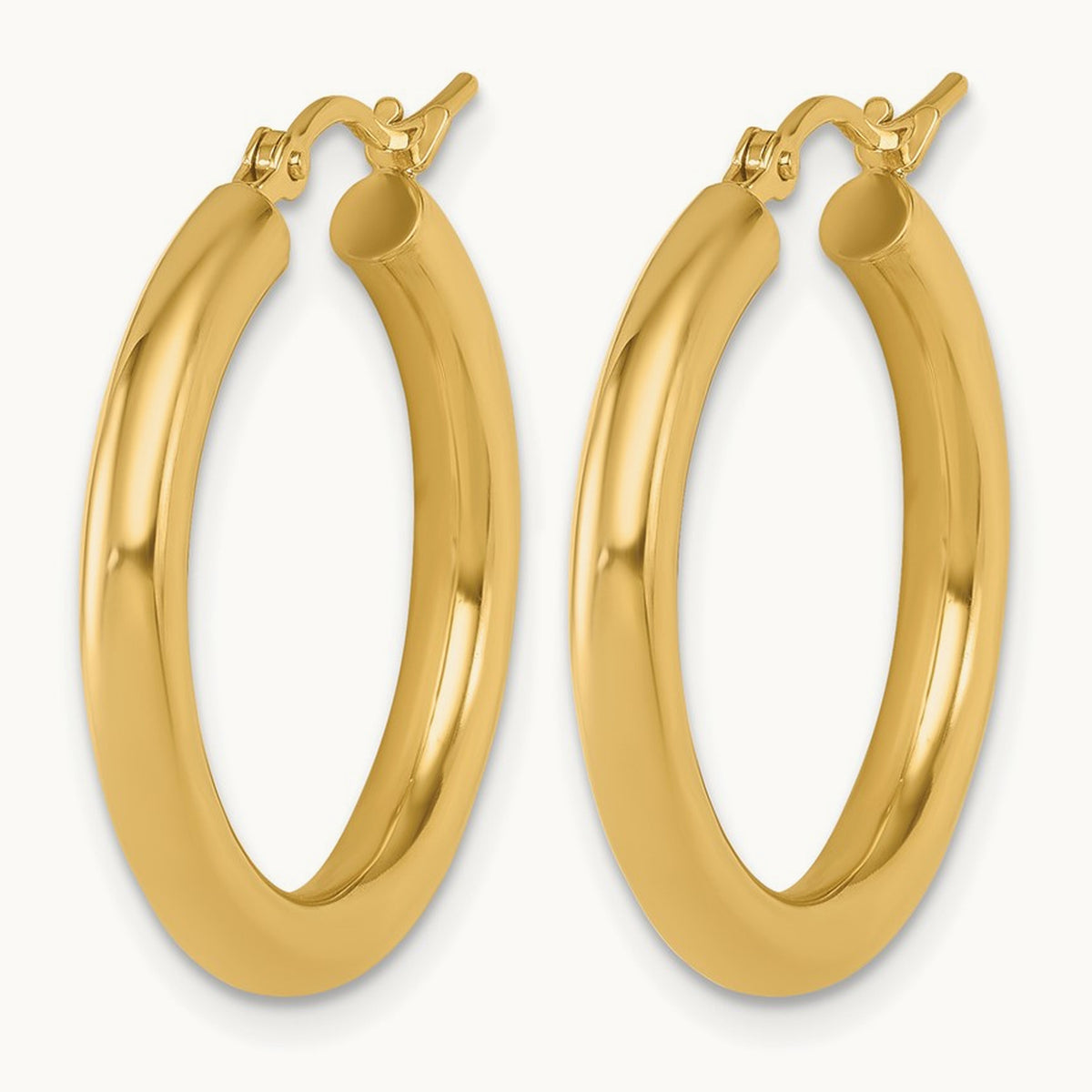 Polished Hinged Hoop Earrings, 10K — Leslie's