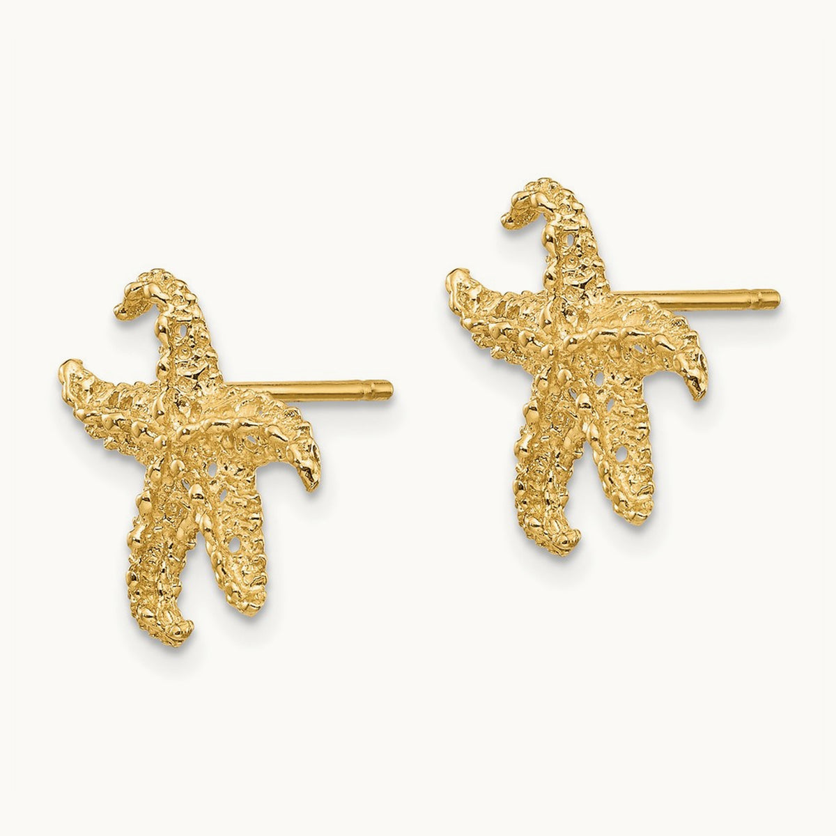 Starfish Earrings, 14K