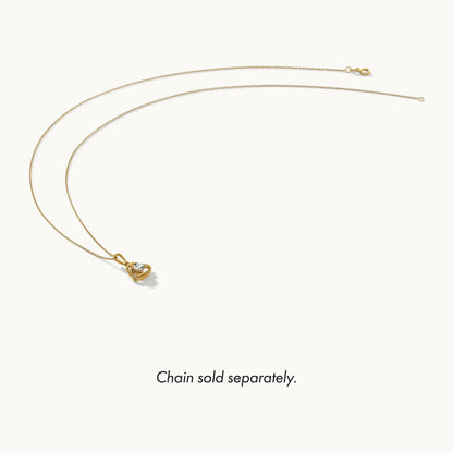 Topaz Triangle Pendant — 14K Yellow Gold