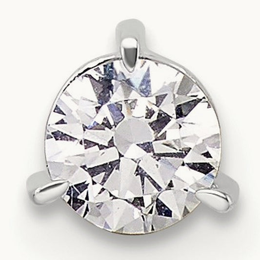 3 Prong Chain Slide, 0.50-0.75 ct tw Lab-Grown Diamond