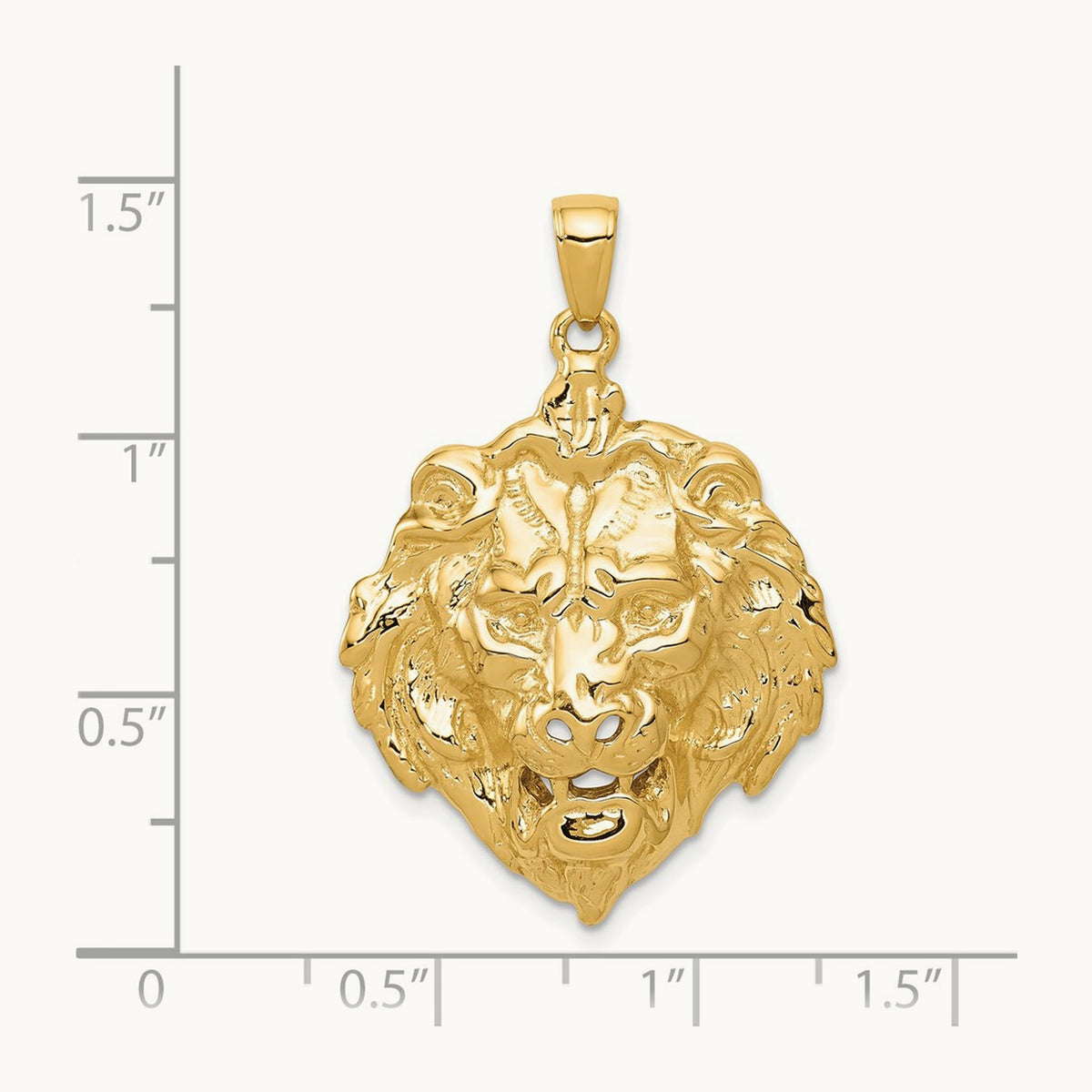 Lion Charm, 14K