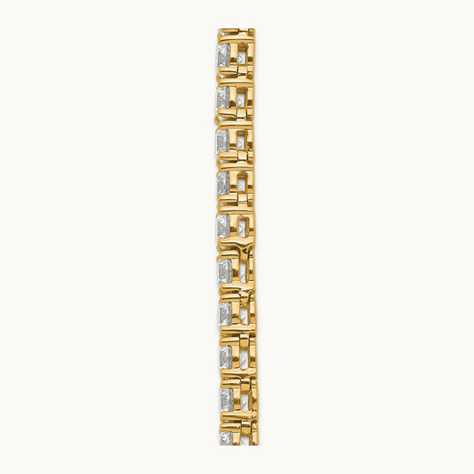 Straight Tennis Necklace, 32 5/8-42 7/8 ct Lab-Grown Diamond