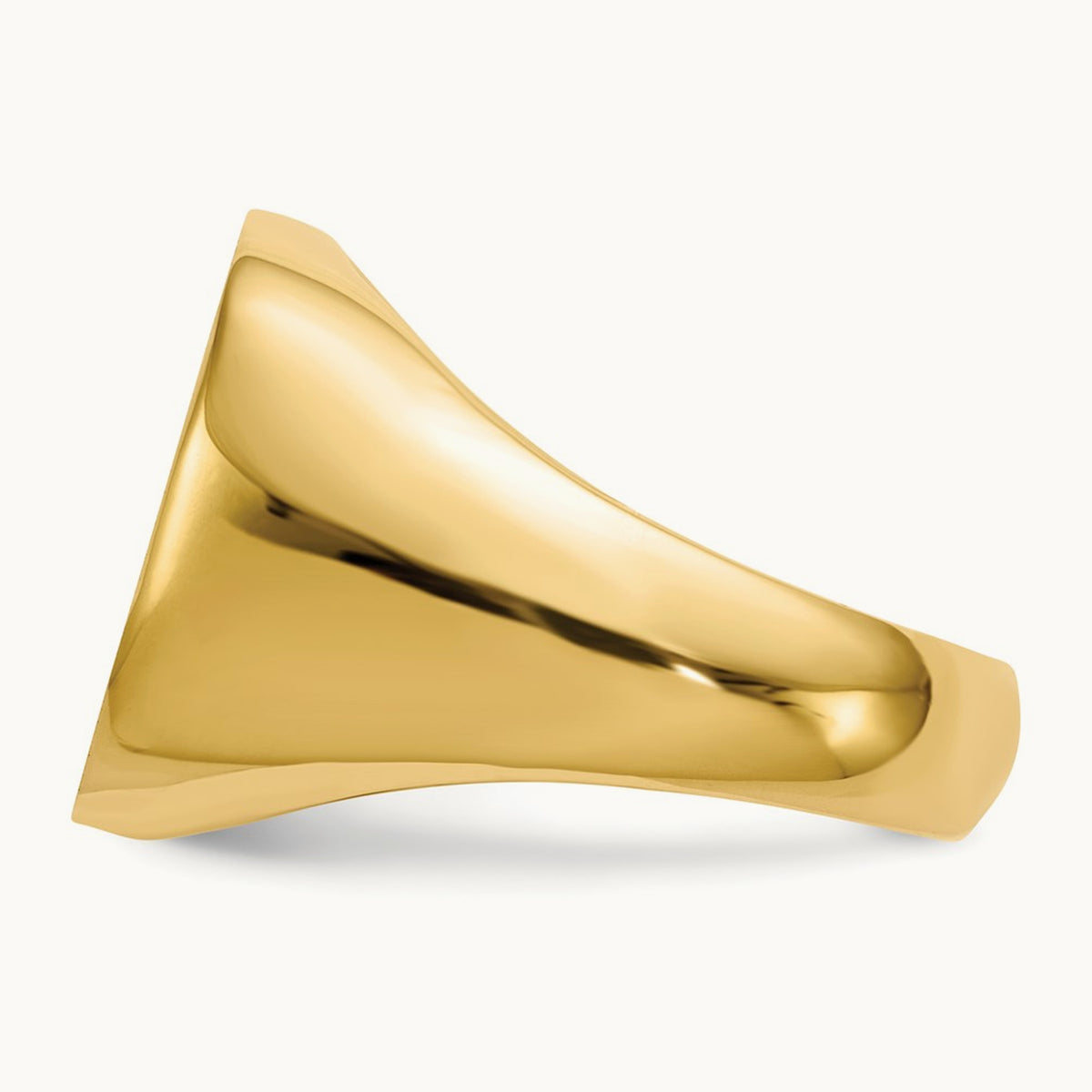Open Back Mens Signet Ring — photo set