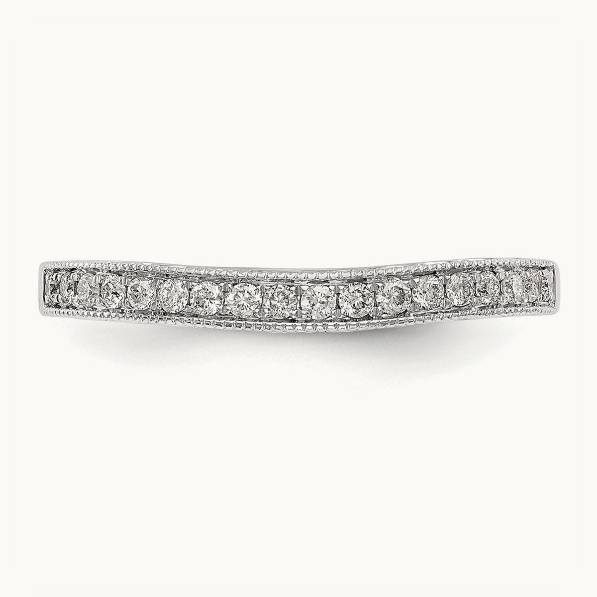 Diamond Wedding Band, 14K White Gold