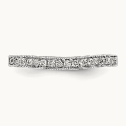 Diamond Wedding Band, 14K White Gold