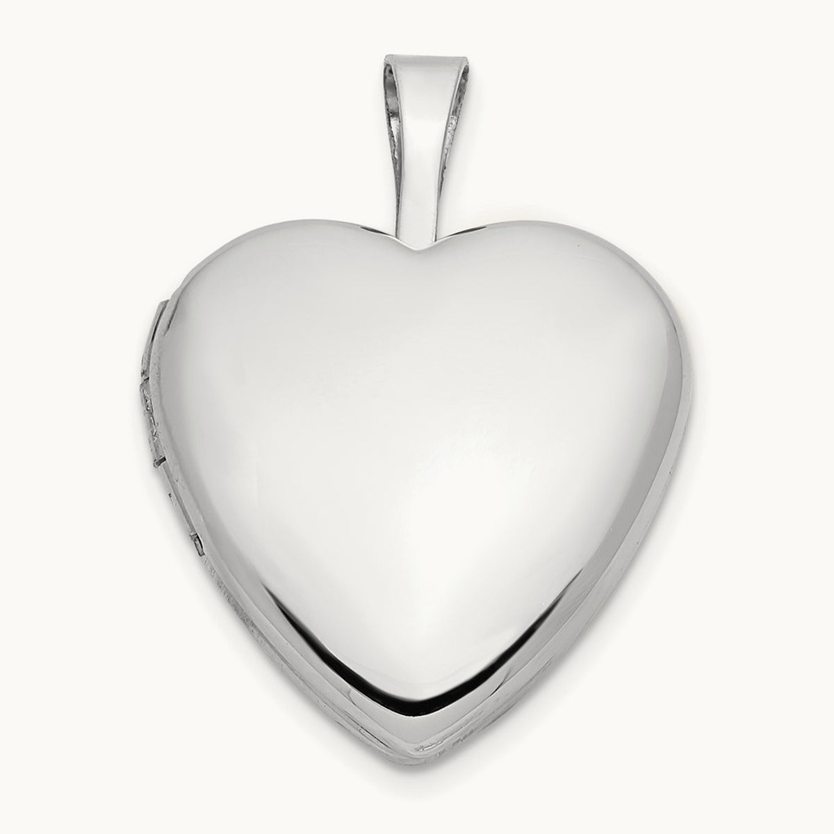 Heart Locket — 14K White Gold