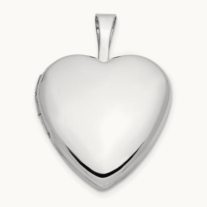 Heart Locket — 14K White Gold