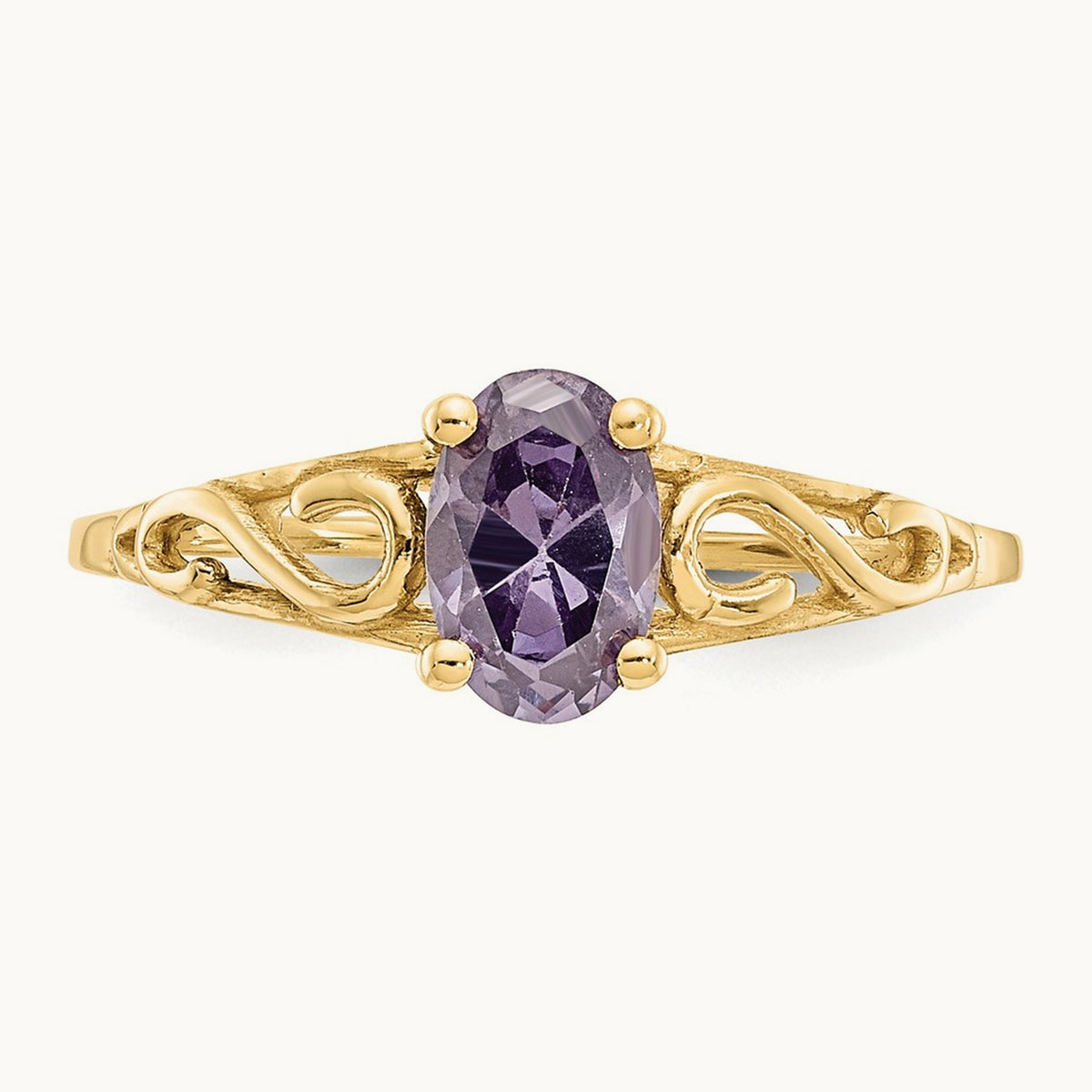 Madi K Synthetic Amethyst Ring, 14K