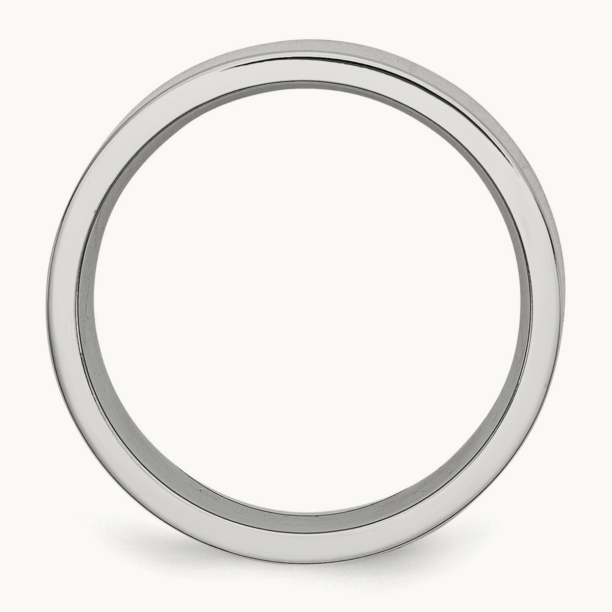 Cobalt Flat Polished Band — 7mm