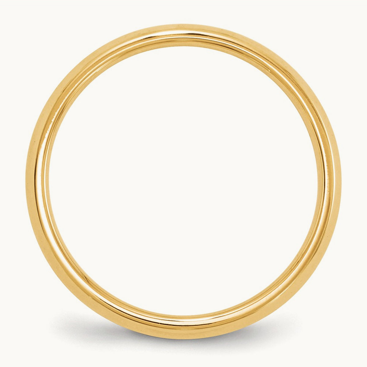 Knife Edge Comfort Fit Band — 14K Yellow Gold, 4mm