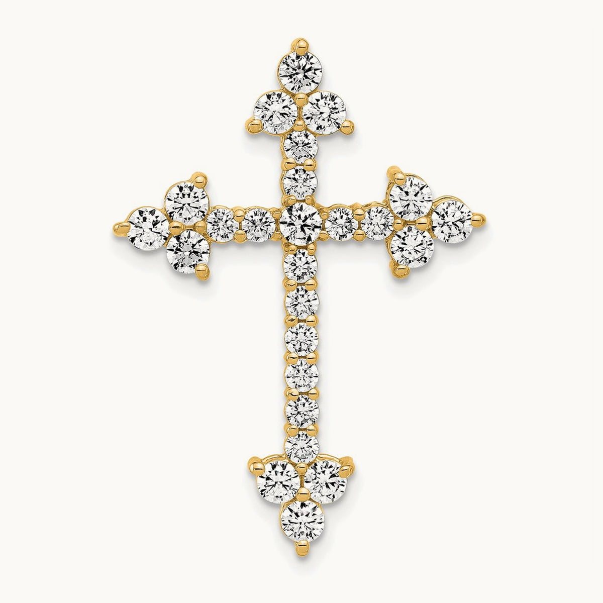 Cross Pendant, 1.50 ct tw Lab-Grown Diamond