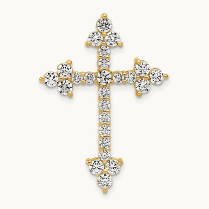 Cross Pendant, 1.50 ct tw Lab-Grown Diamond