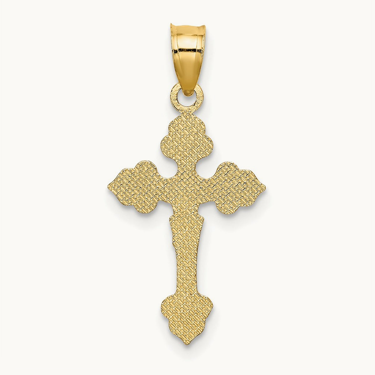 Crucifix W/ Fancy Tips Charm — 22.7mm