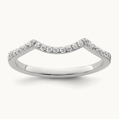 Diamond Wedding Band, 14K White Gold