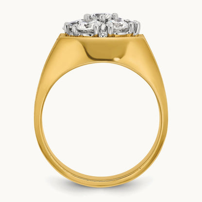 Men's Cluster Ring, 1.50 ct tw Lab-Grown Diamond