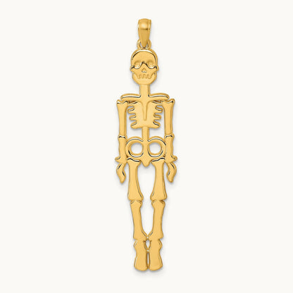 Polished Skeleton Pendant, 14K