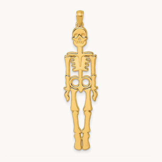 Polished Skeleton Pendant, 14K