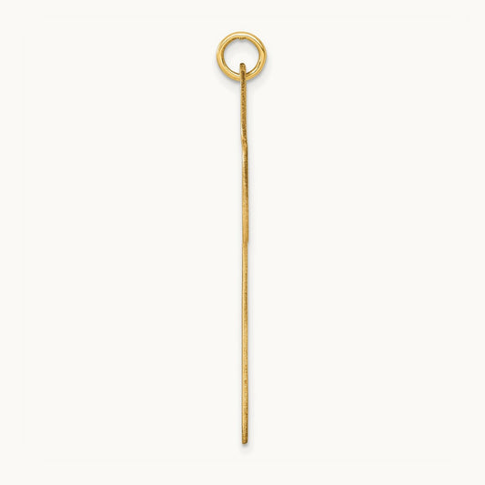 Polished Cross Charm, 14K