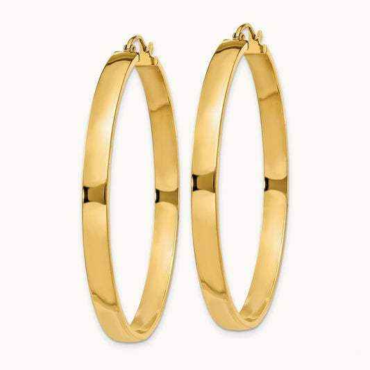 Polished Hoop Earring — 14K Yellow Gold
