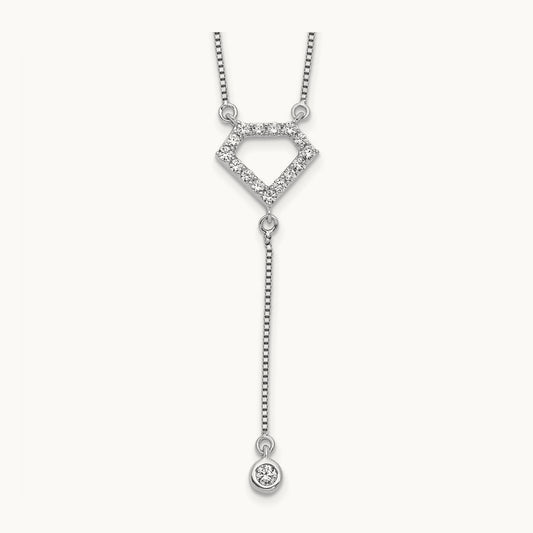 Geometric Shape Necklace, 0.25 ct tw Lab-Grown Diamond