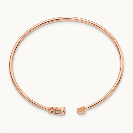 Arrow Cuff Bangle, 0.10 ct tw Lab-Grown Diamond