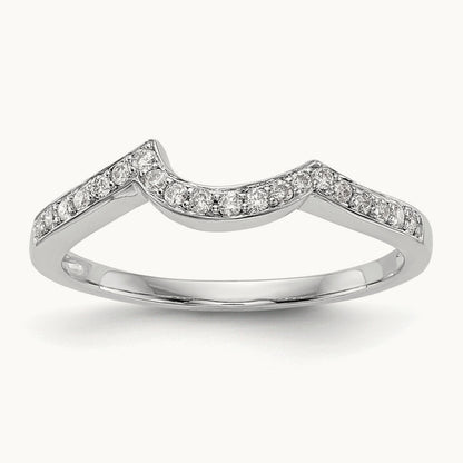 Diamond Wedding Band, 14K White Gold