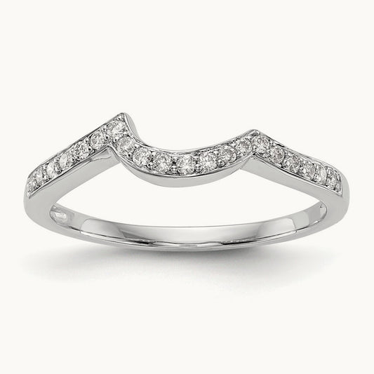 Diamond Wedding Band, 14K White Gold