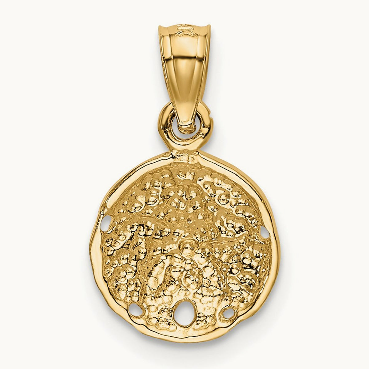Sand Dollar Pendant, 14K