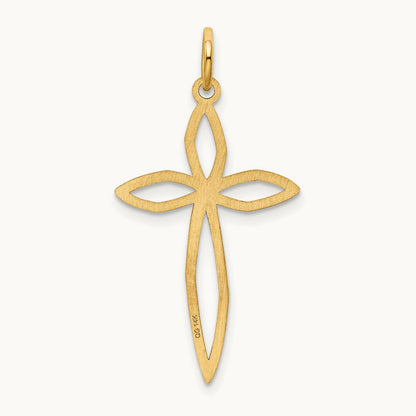 Laser Designed Passion Cross Pendant — 31mm