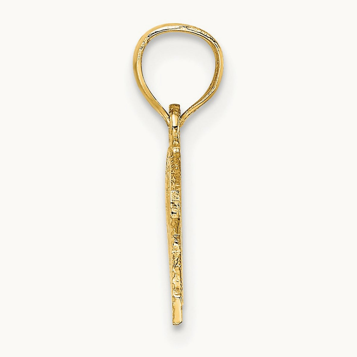 WWJD Ichthus Charm, 14K