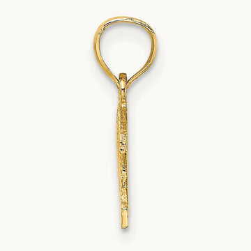 WWJD Ichthus Charm, 14K
