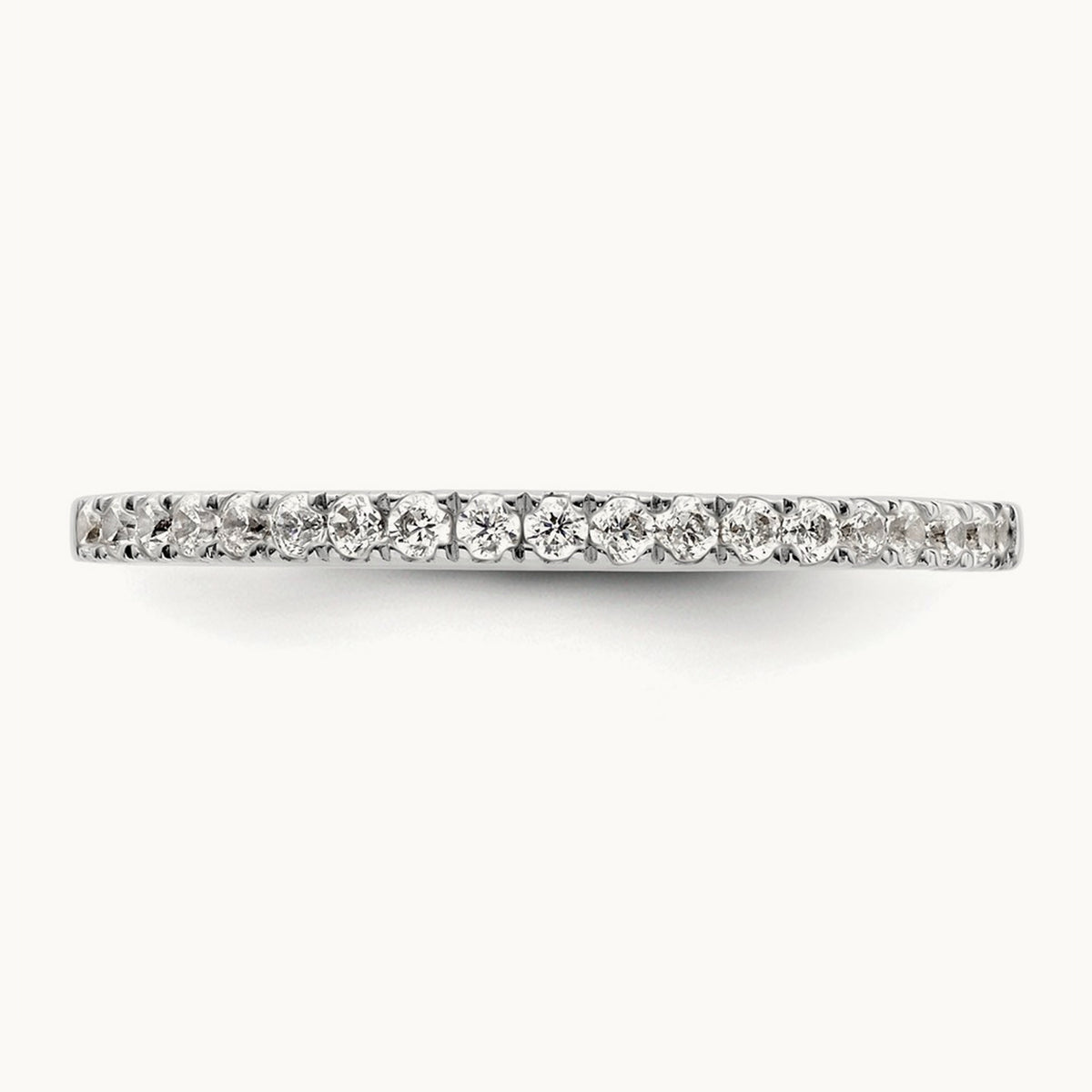 Diamond Wedding Band, 14K White Gold