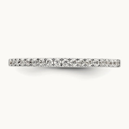 Diamond Wedding Band, 14K White Gold